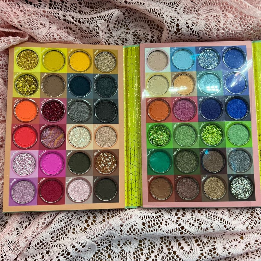 Kevin & Coco 72 Eyeshadow Colors With 6 Color Highlights. 3 Palettes In 1.